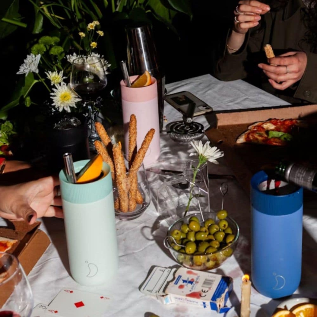 Copo com Palha Chilly's Serie 2 Switch Blue Whale 500ml - Chilly's - 607469948180