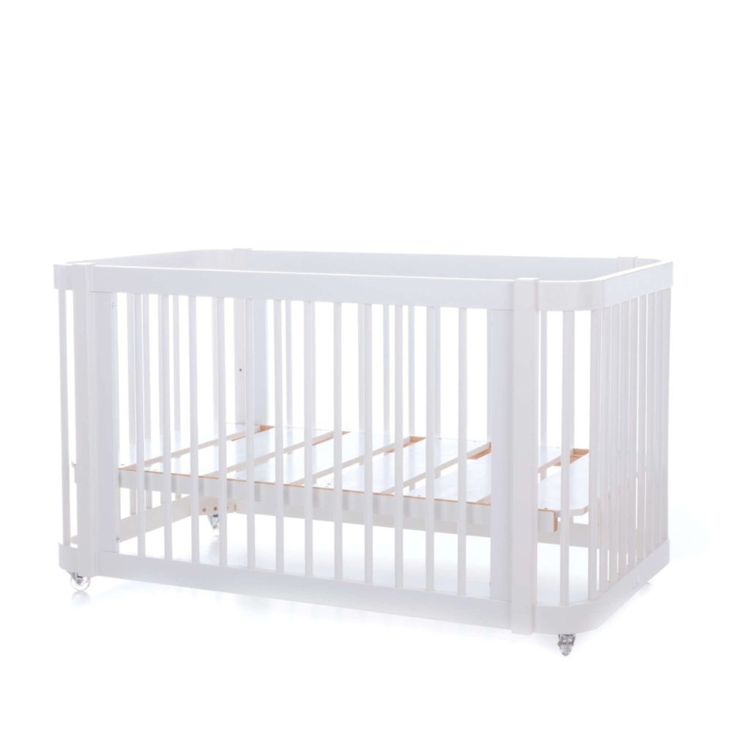 Berço Alondra Crea Due White 3 em 1 com Têxteis - Alondra - CREA2-K31-M1100-TX055