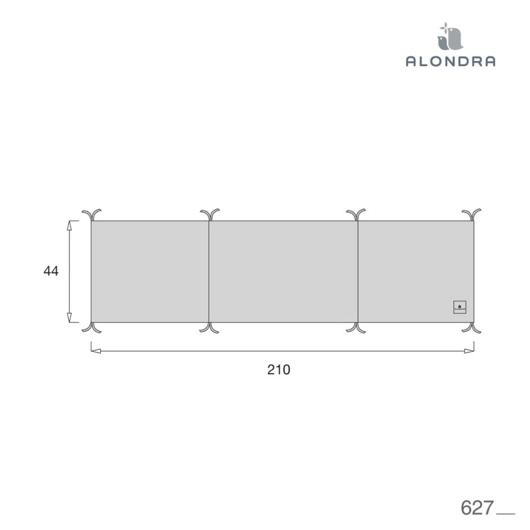 Berço Alondra Crea Due Nomad 3 em 1 com Têxteis - Alondra - CREA2-K31-M5000-TX055
