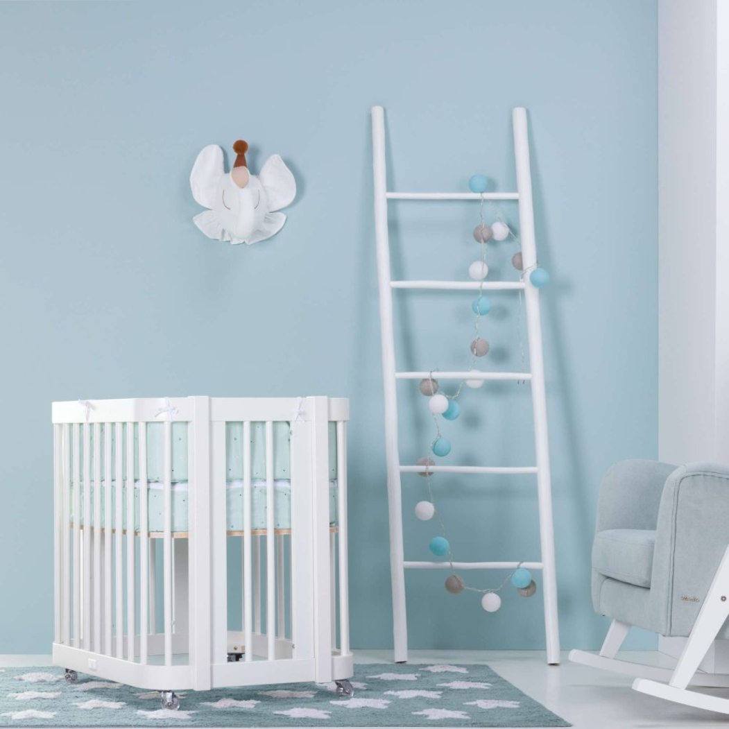 Berço Alondra Crea Tre White 4 em 1 com Saco Cama e Protetor - Alondra - CREA3-K40-M1100-TX128