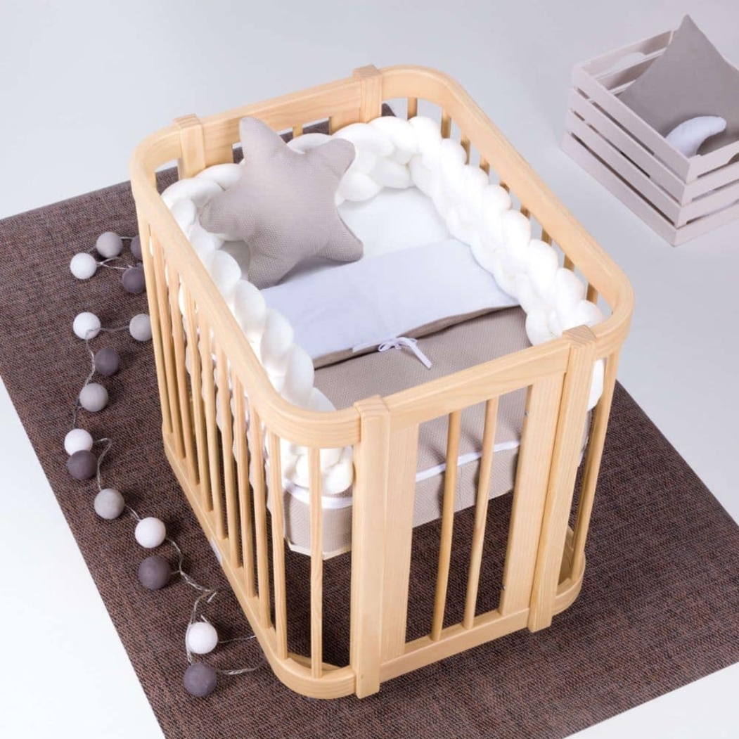 Berço Alondra Crea Tre Nomad 4 em 1 com Colchão, Saco Cama e Protetor - Alondra - CREA3-K44-M5000-TX055