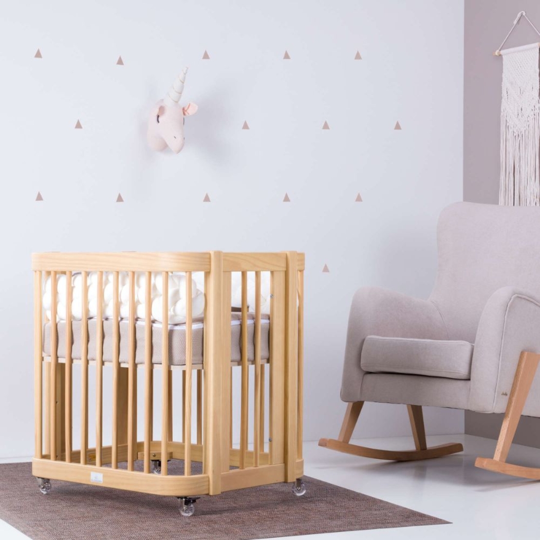 Berço Alondra Crea Tre Nomad 4 em 1 com Colchão, Saco Cama e Protetor - Alondra - CREA3-K44-M5000-TX178