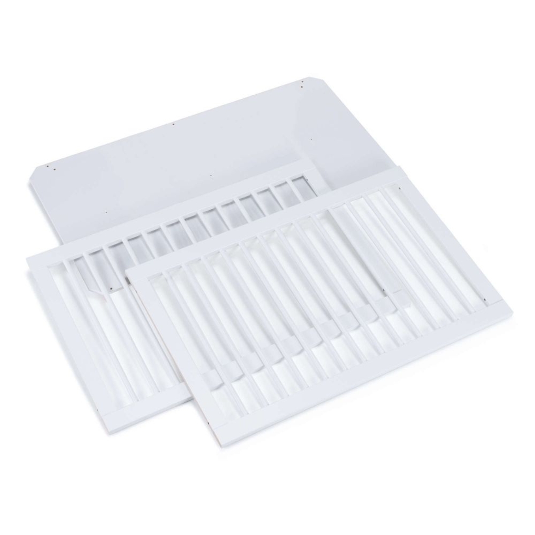 Berço Alondra Crea Tre White 4 em 1 com Colchão, Edredão e Protetor - Alondra - CREA3-K45-M1100-TX181