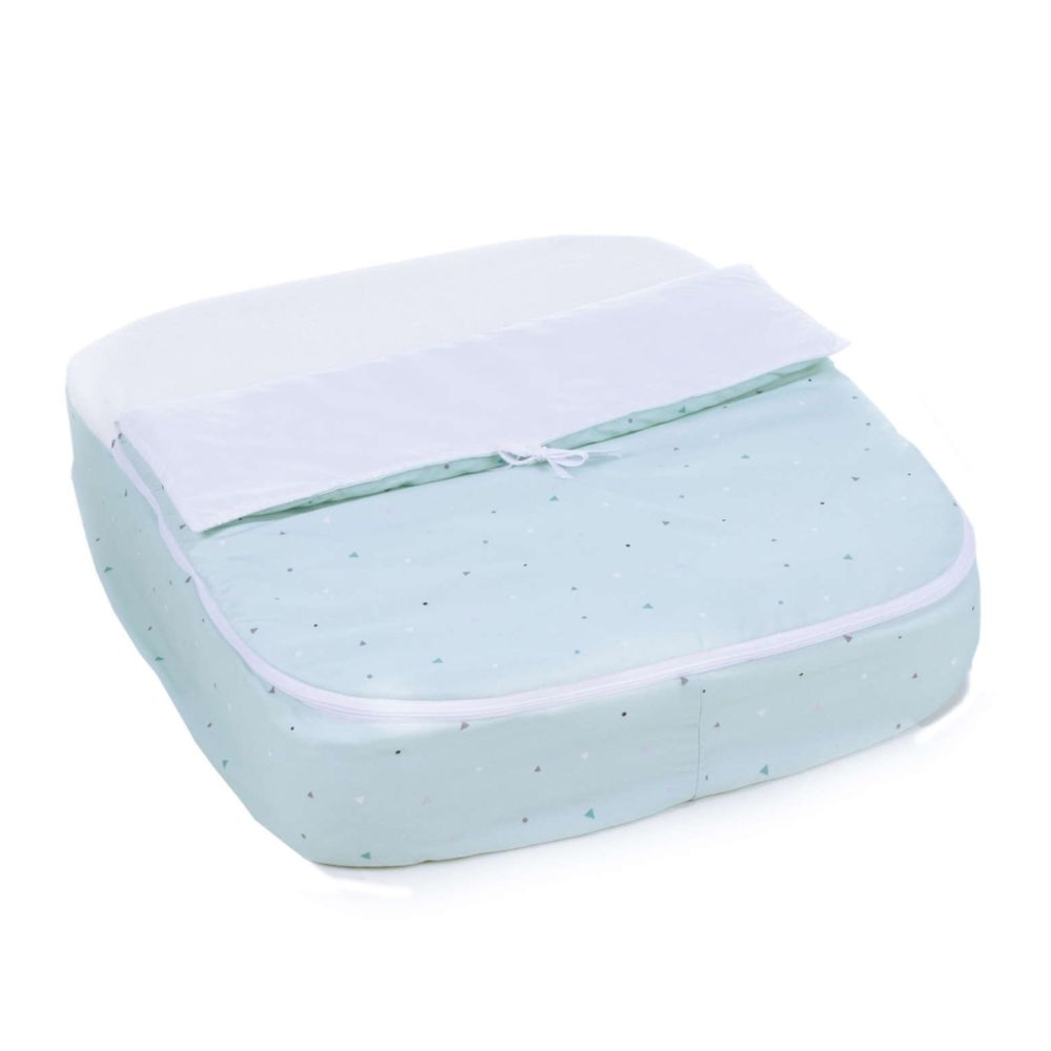 Berço Alondra Crea Tre White 4 em 1 com Colchão e Têxteis - Alondra - CREA3-K46-M1100-TX055