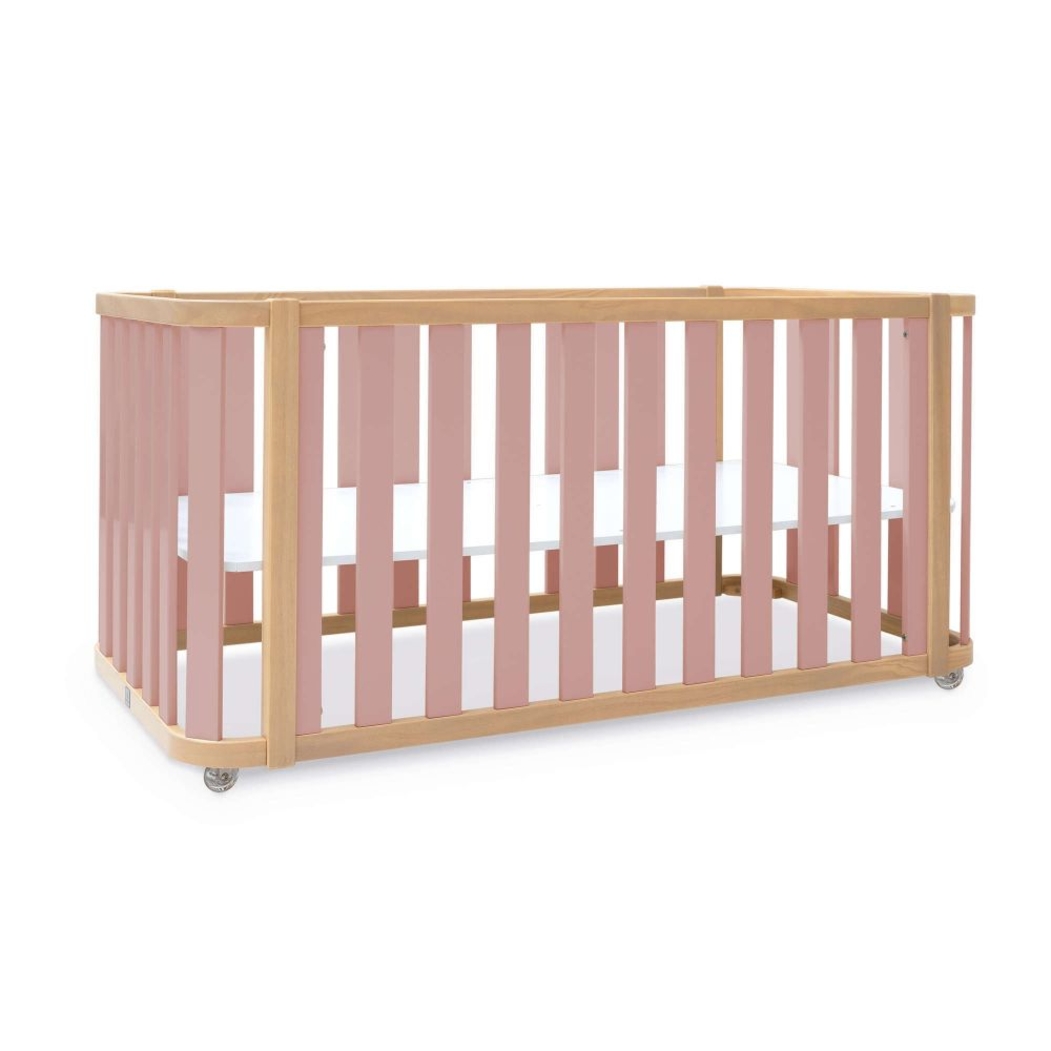 Mini Berço Convertível Alondra Crea Plus Tre Wood | Quartz 4 em 1 com Têxteis Berço - Alondra - CREAPLUS3-K41-M5059-TX148