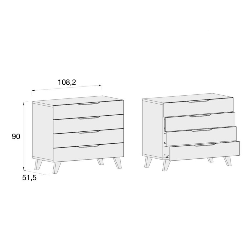 Cómoda Alondra Style White - Alondra - 8431904448834