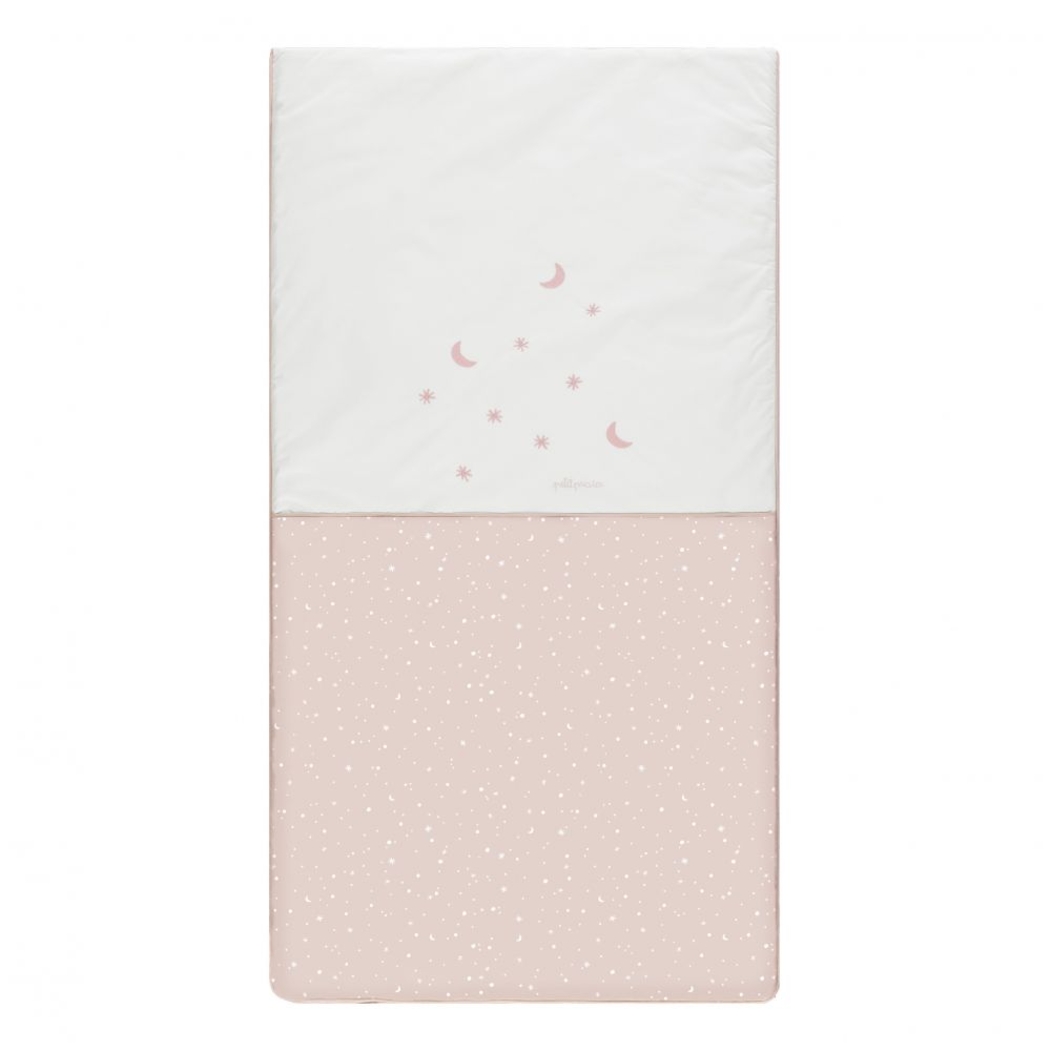 Colcha e Protetor Petit Praia Cosmos Rosa - Petit Praia - 8438083000853