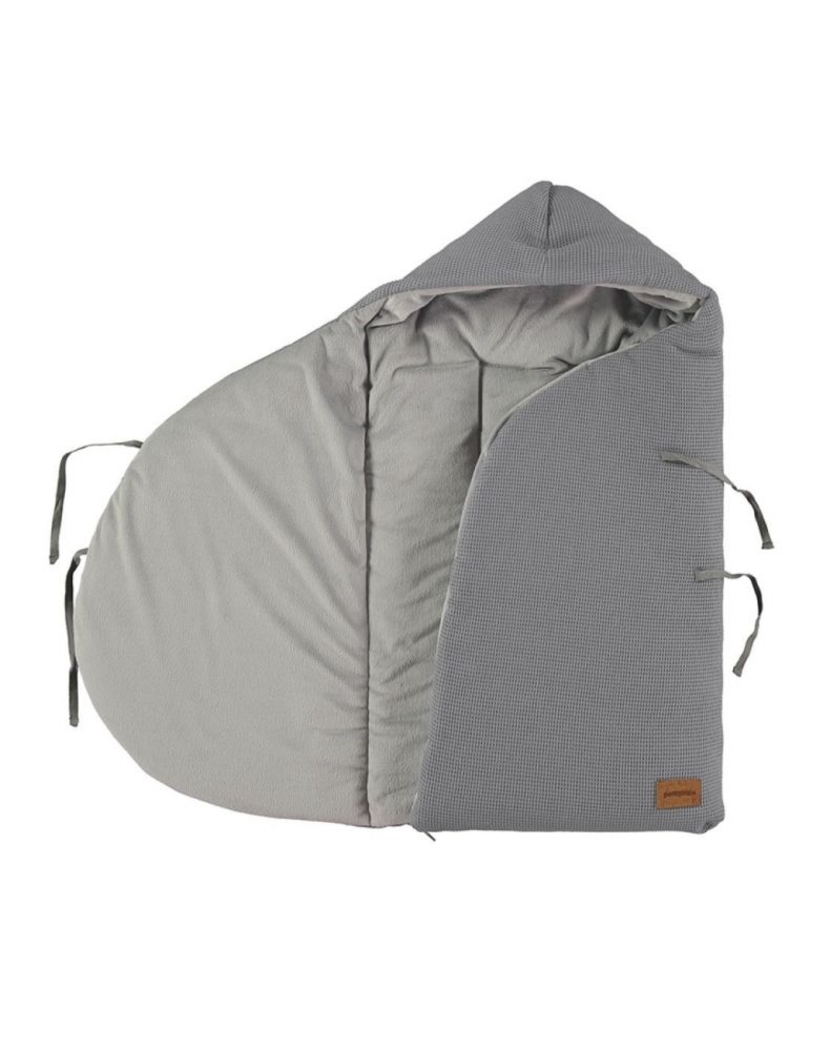 Saco para Babycoque Petit Praia Waffle Gris - Petit Praia - 8438082983294