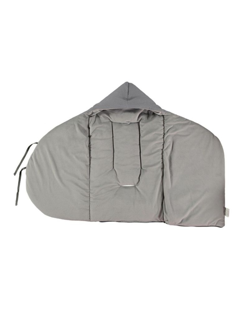 Saco para Babycoque Petit Praia Waffle Gris - Petit Praia - 8438082983294