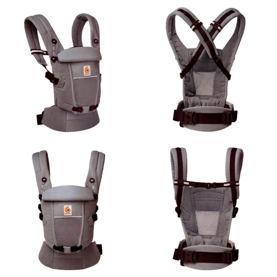 Porta-Bebés Ergobaby Adapt Soft Flex Mesh Graphite Grey - Ergobaby - 1220000204843