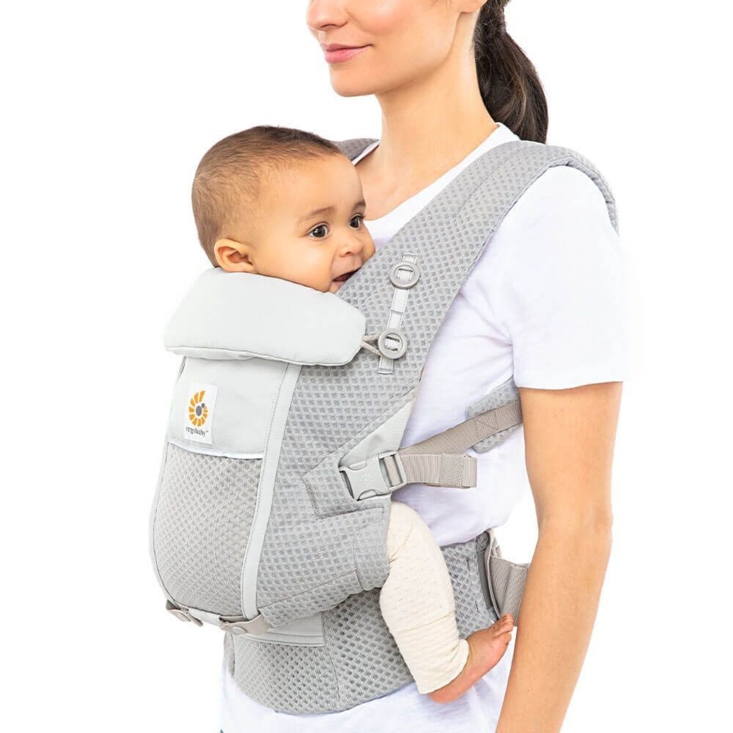 Porta-Bebés Ergobaby Adapt Soft Flex Mesh Cotton Grey - Ergobaby - 1220000204003