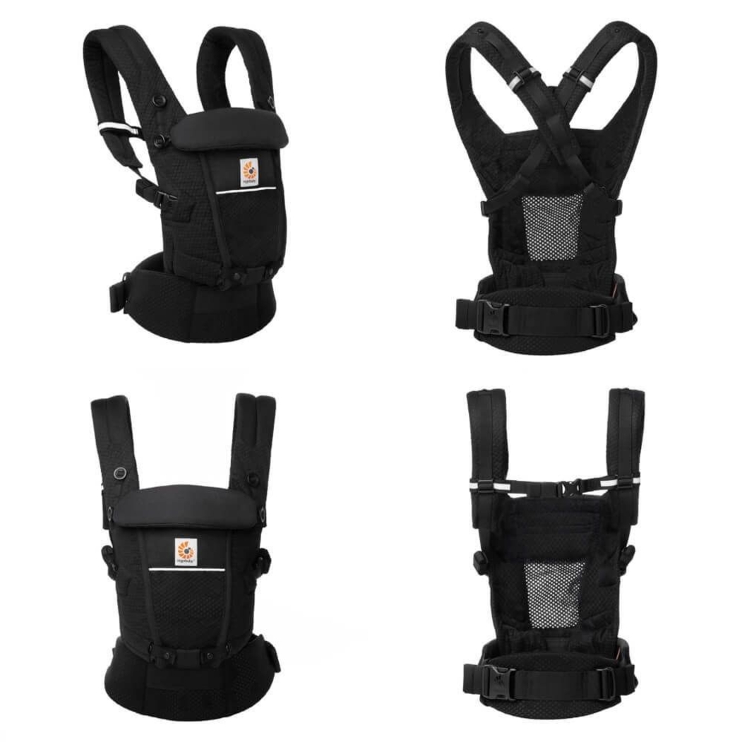 Porta-Bebés Ergobaby Adapt Soft Flex Mesh Black - Ergobaby - 1220000203990