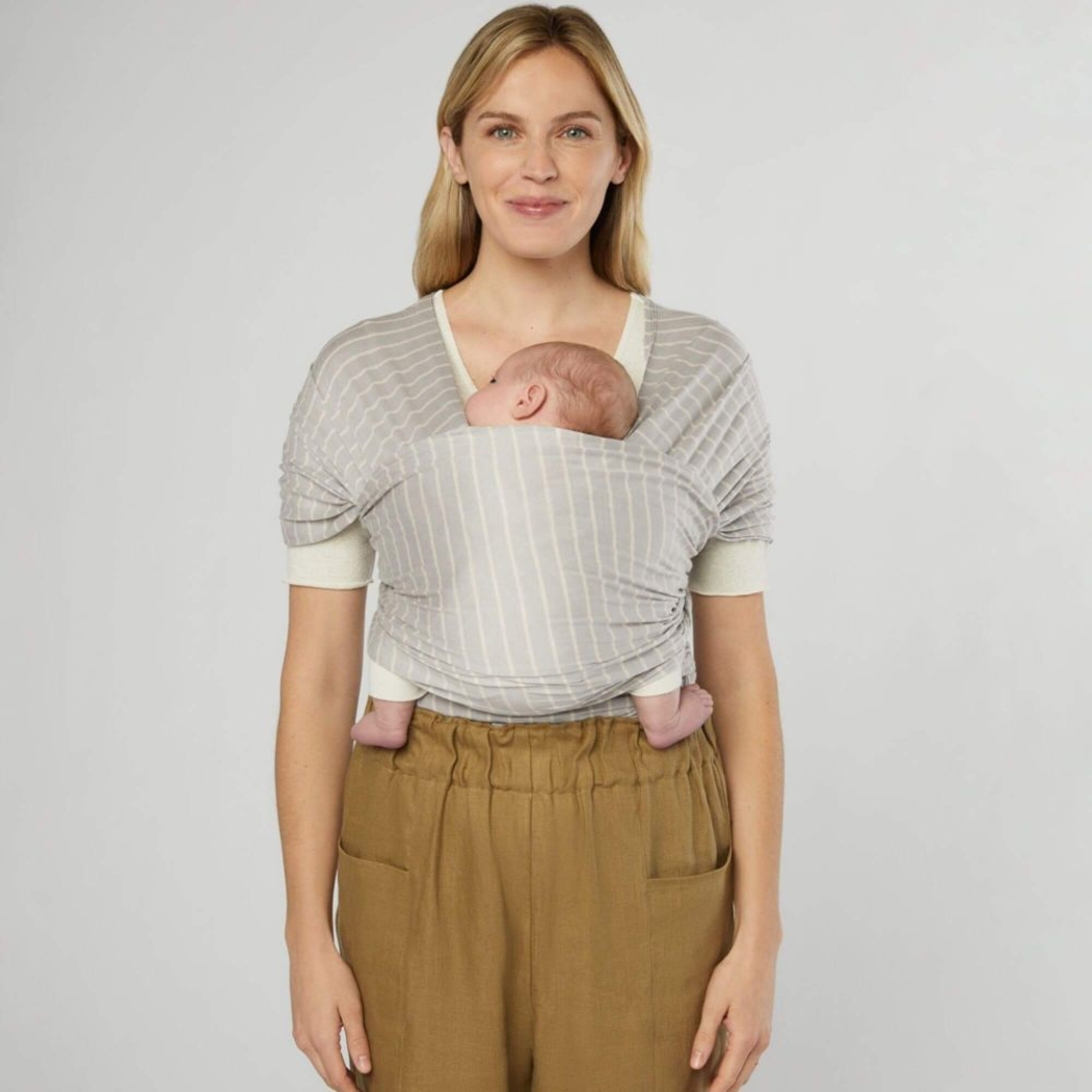 Wrap Ergobaby Aura Sustentável Grey Stripes - Ergobaby - 1220000208452