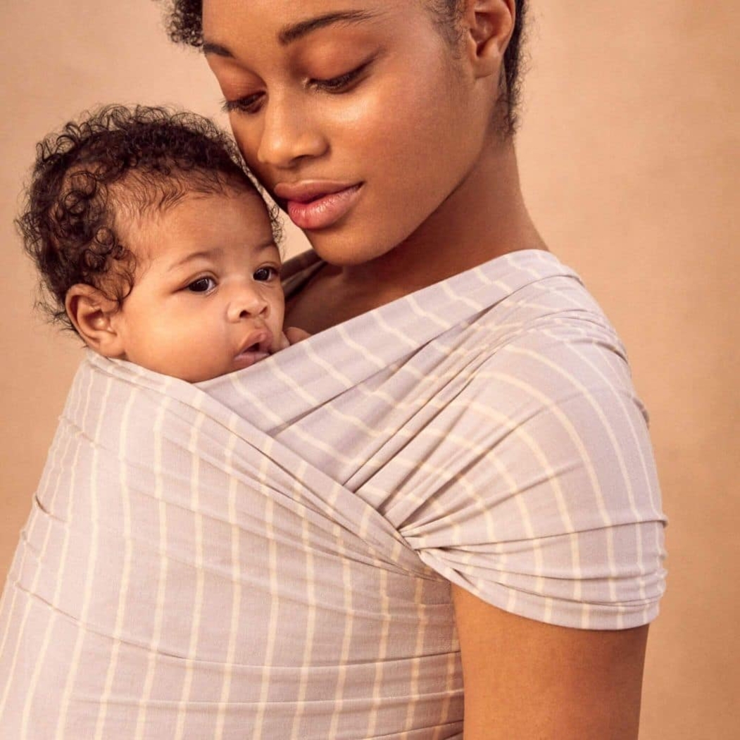 Wrap Ergobaby Aura Sustentável Grey Stripes - Ergobaby - 1220000208452