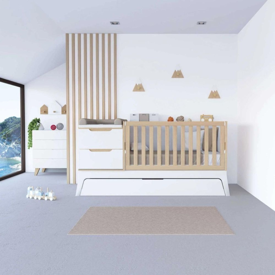 Convertível Alondra Zen com Muda-Fraldas e Textéis - Alondra - K460NTEX-M8411-TX055