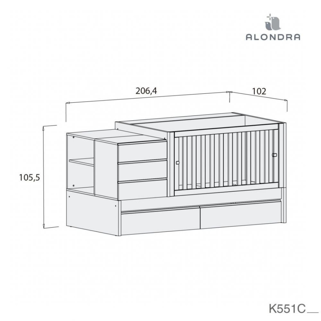 Convertível Alondra Sero Kubo White - Alondra - 8431904319349