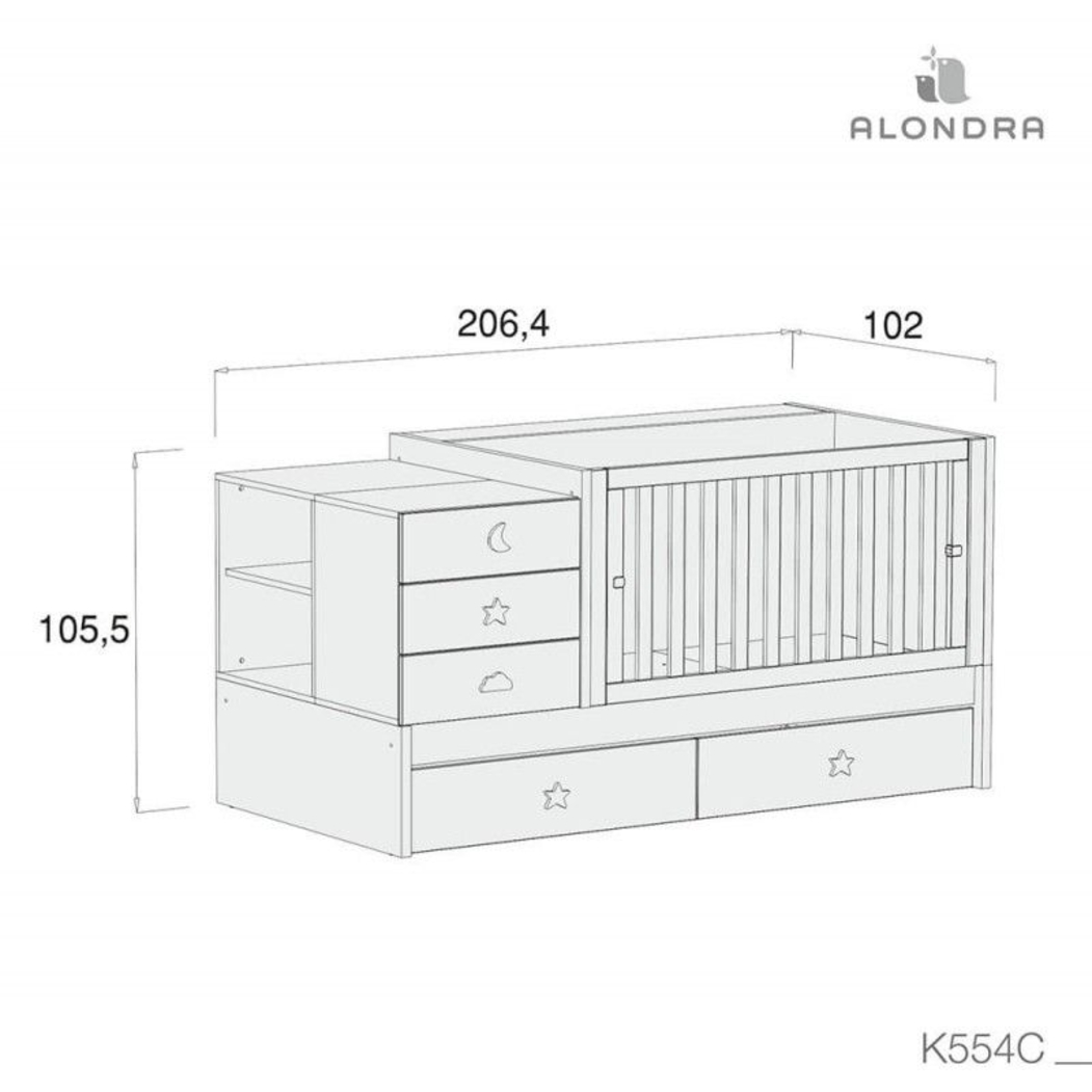 Convertível Alondra Sero Bubble Mint - Alondra - 8431904316201