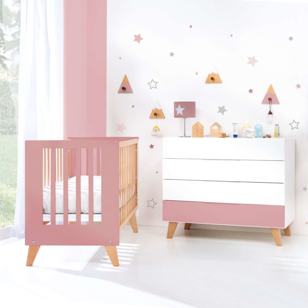 Berço Convertível Alondra Nexor Wood 4 em 1 com Barra Infantil - Alondra - NEXOR-K17-M5995