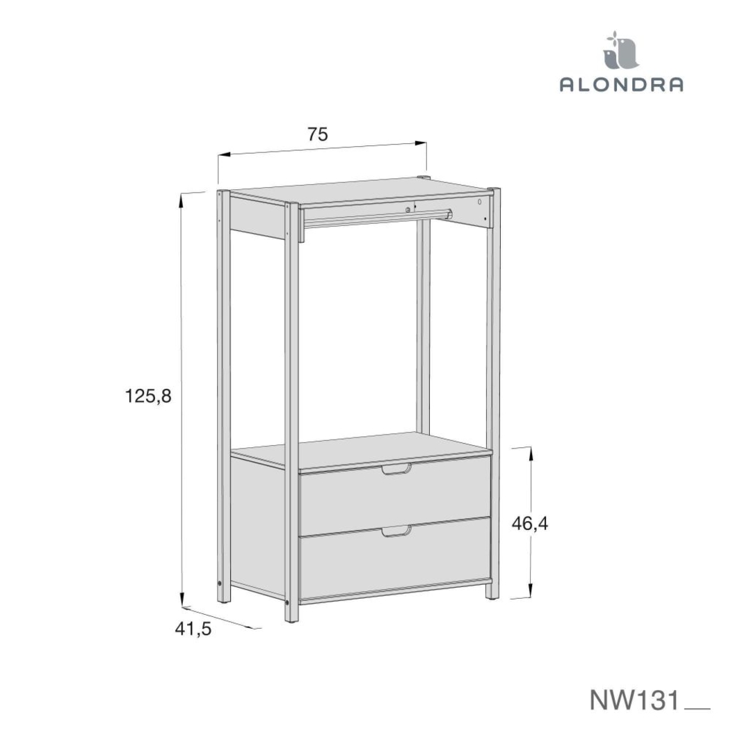 Armário Infantil Alondra Eden - Alondra - 8431904481886