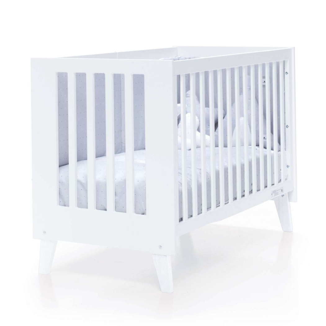 Berço Alondra Omni Blue 5 em 1 com Colchão, Barra Infantil, Kit Co-Sleeping e Têxteis - Alondra - OMNI-K16-M7741-TX114
