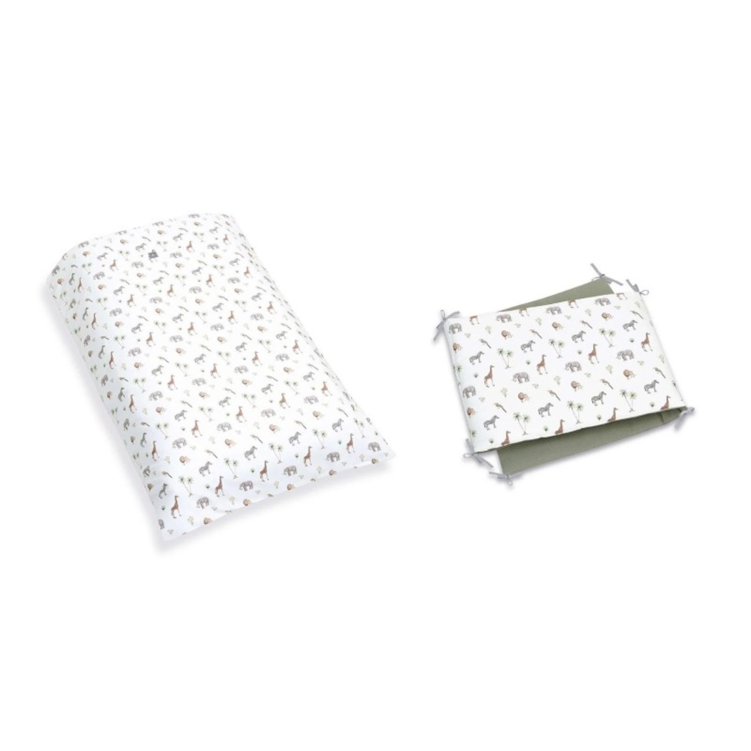 Berço Alondra Omni XL Beige 6 em 1 com Colchão, Barra Infantil, Kit Co-Sleeping e Têxteis - Alondra - OMNIXL-K16-M7753-TX147