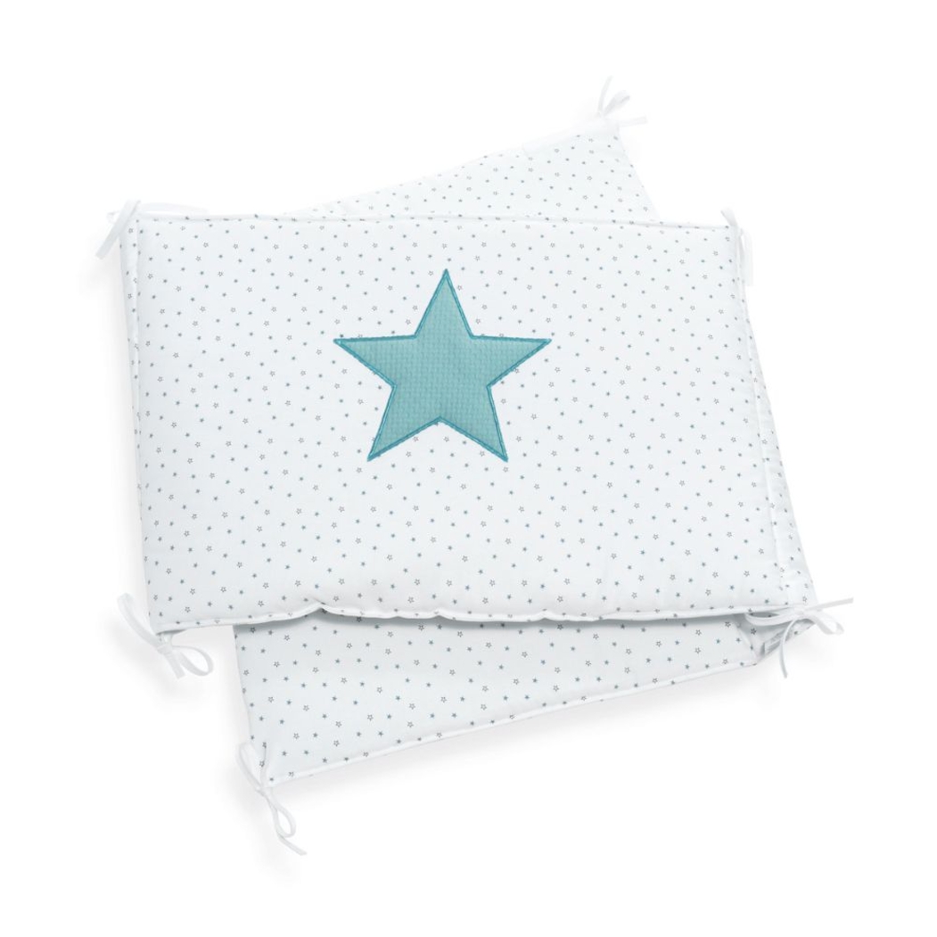 Berço Alondra Omni XL Mint 6 em 1 com Colchão, Barra Infantil, Kit Co-Sleeping e Têxteis - Alondra - OMNIXL-K16-M7755-TX181