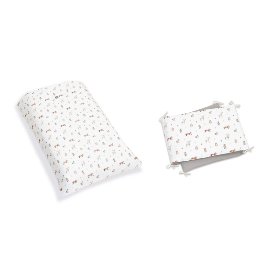 Berço Alondra Omni XL Marengo 6 em 1 com Colchão, Barra Infantil, Kit Co-Sleeping e Têxteis - Alondra - OMNIXL-K16-M7769-TX148