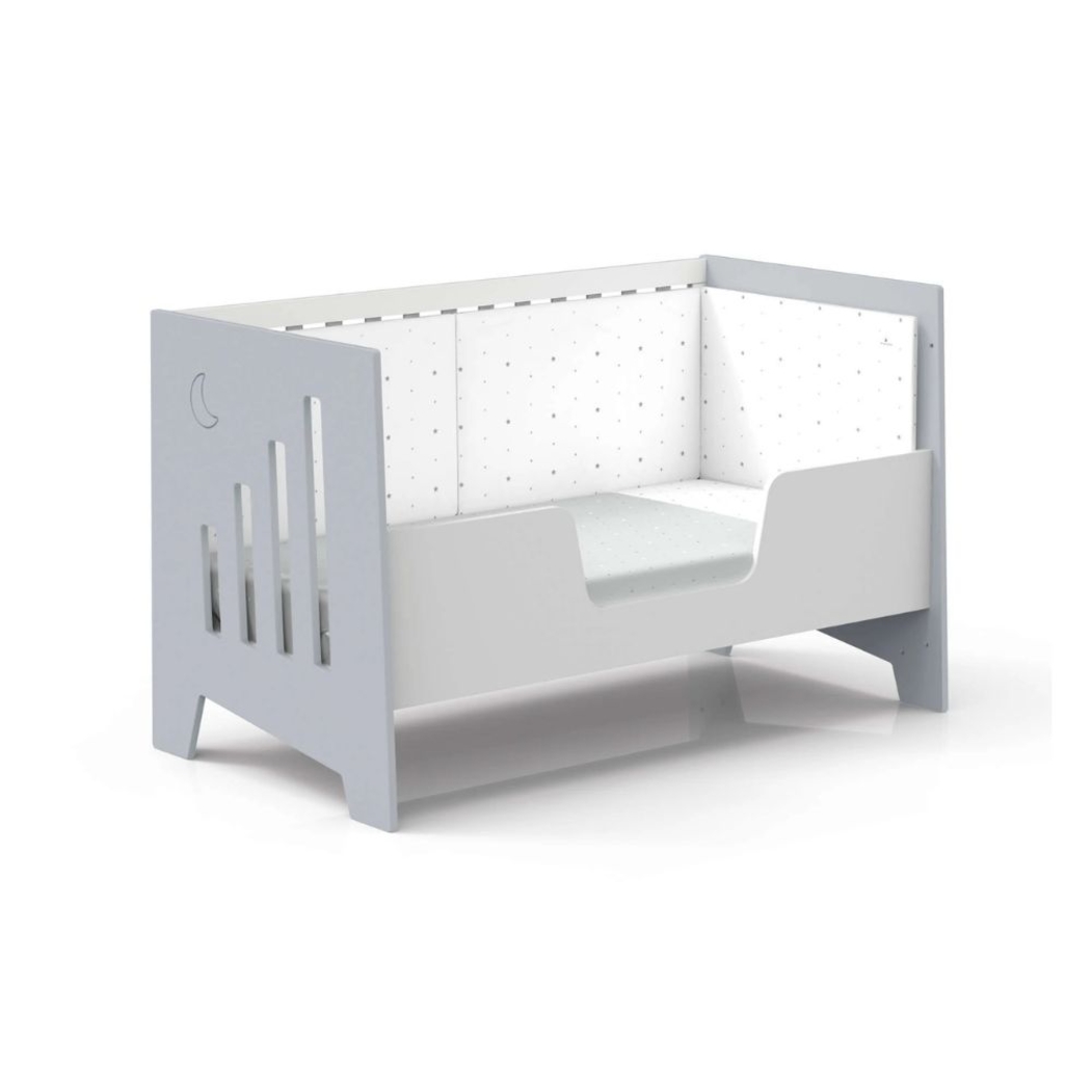 Berço Alondra Omni XL 6 em 1 com Barra Infantil e Kit Co-Sleeping - Alondra - OMNIXL-K18-M7778