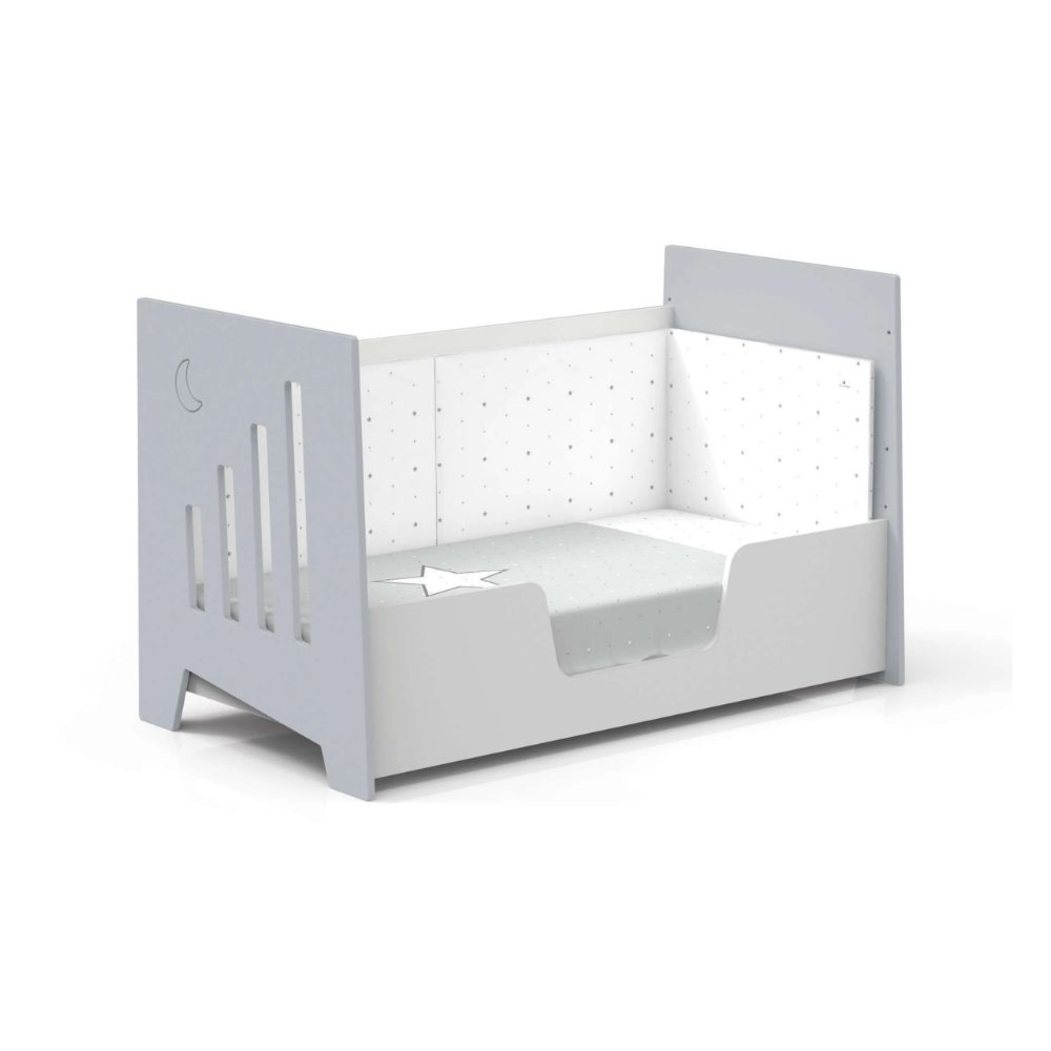 Berço Alondra Omni XL 6 em 1 com Barra Infantil e Kit Co-Sleeping - Alondra - OMNIXL-K18-M7778