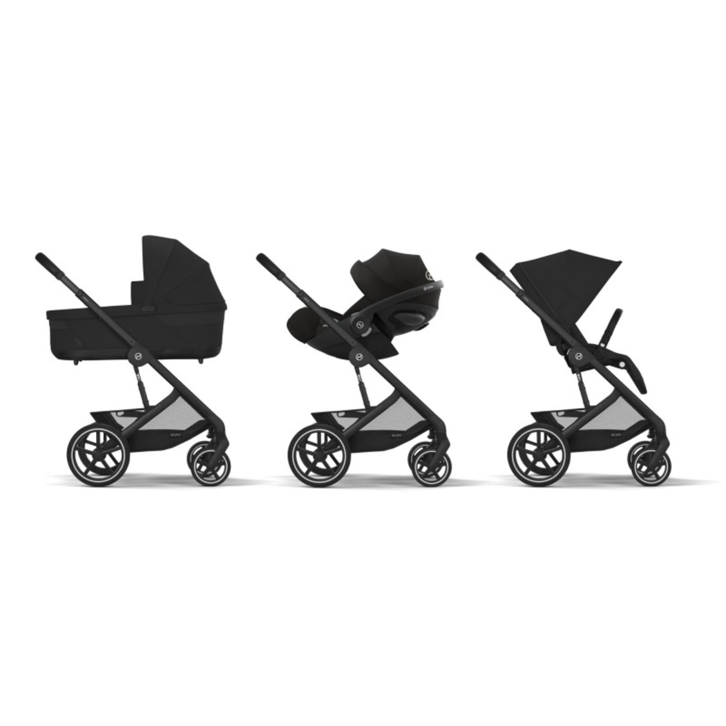 Carrinho de Bebé Balios S Lux Black, Babycoque Cloud G i-Size Plus e Base Isofix G i-Size Cybex - Cybex - PACKBALIOS004-001