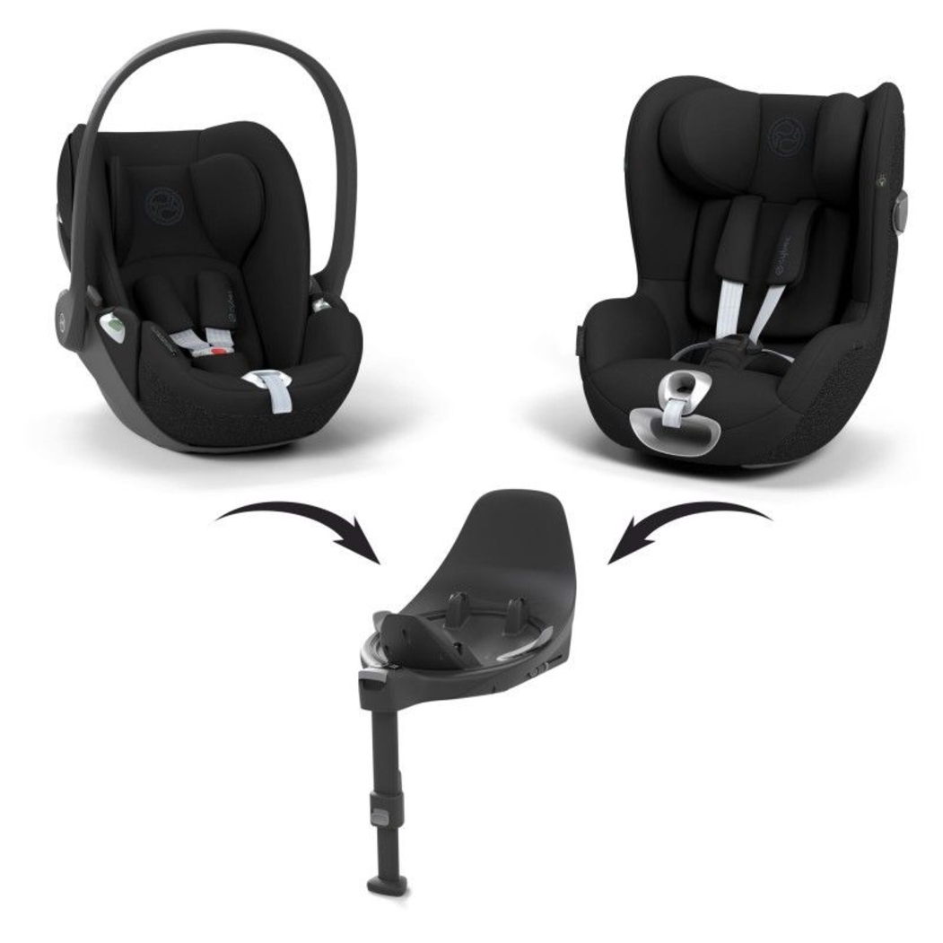 Carrinho de Bebé Balios S Lux Black, Babycoque Cloud T i-Size Plus e Base T Isofix i-Size Cybex - Cybex - PACKBALIOS008-003