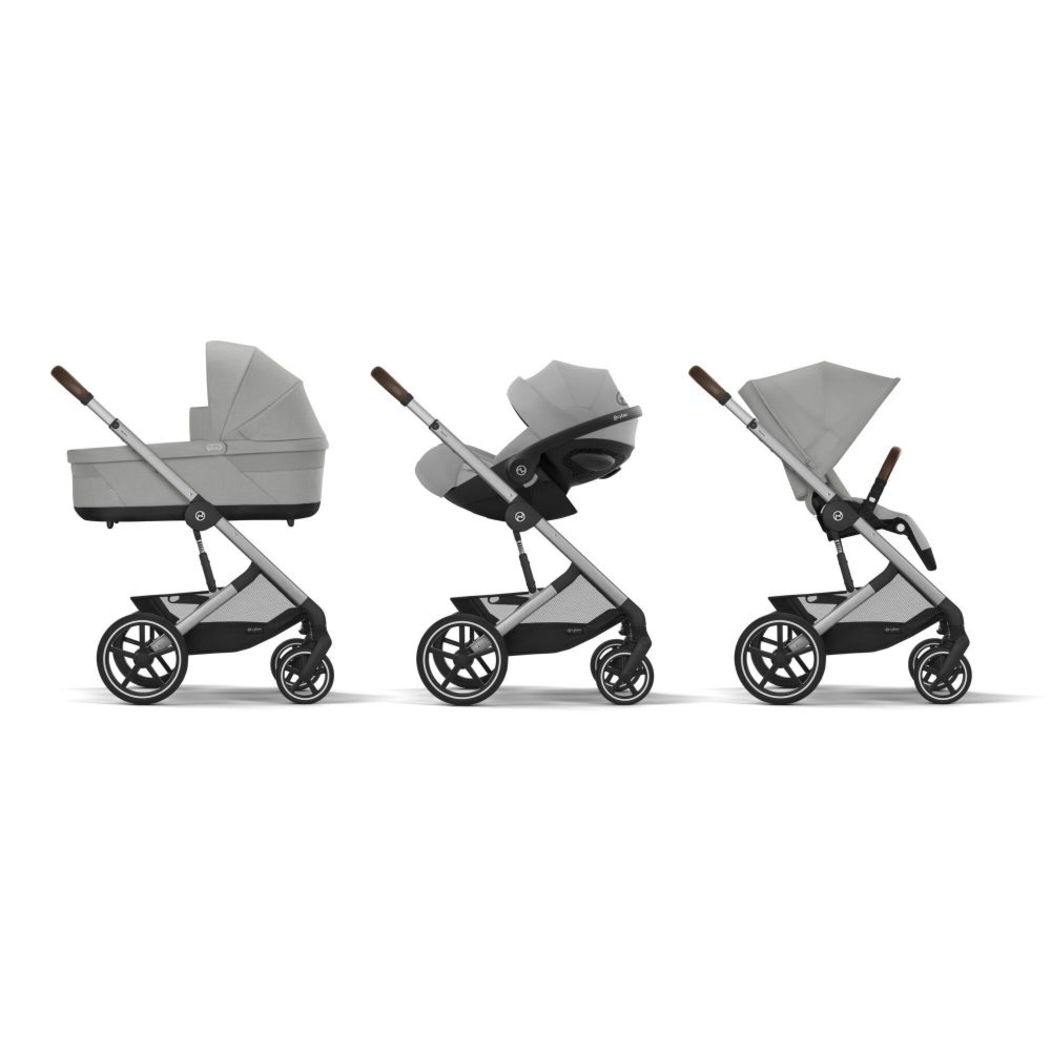 Carrinho de Bebé e Alcofa Balios S Lux Silver e Babycoque Cloud T i-Size - Cybex - PACKBALIOS025-006