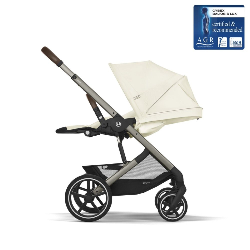Carrinho de Bebé e Alcofa Balios S Lux Taupe e Babycoque Cloud T i-Size Plus - Cybex - PACKBALIOS026-029