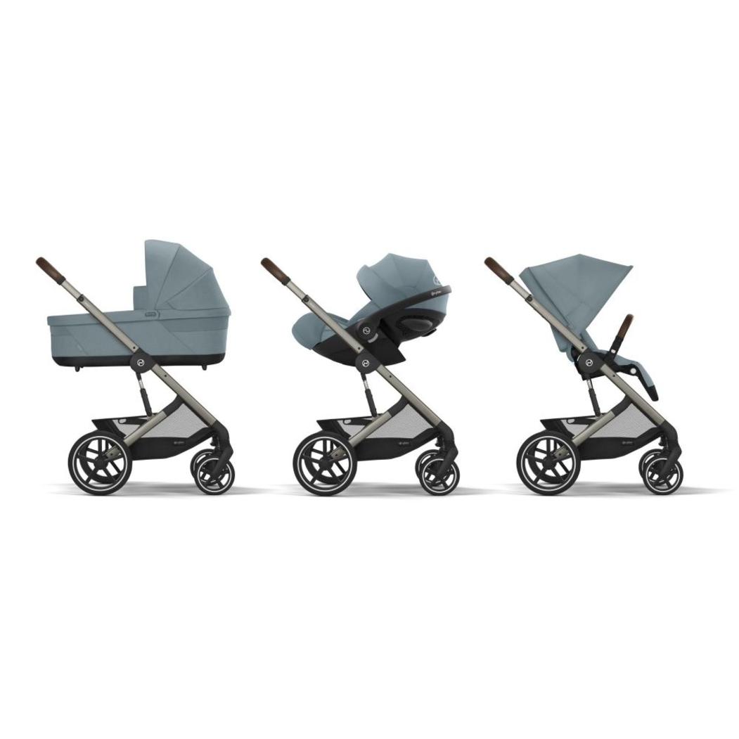 Carrinho de Bebé e Alcofa Balios S Lux Taupe e Babycoque Cloud T i-Size Plus - Cybex - PACKBALIOS026-031