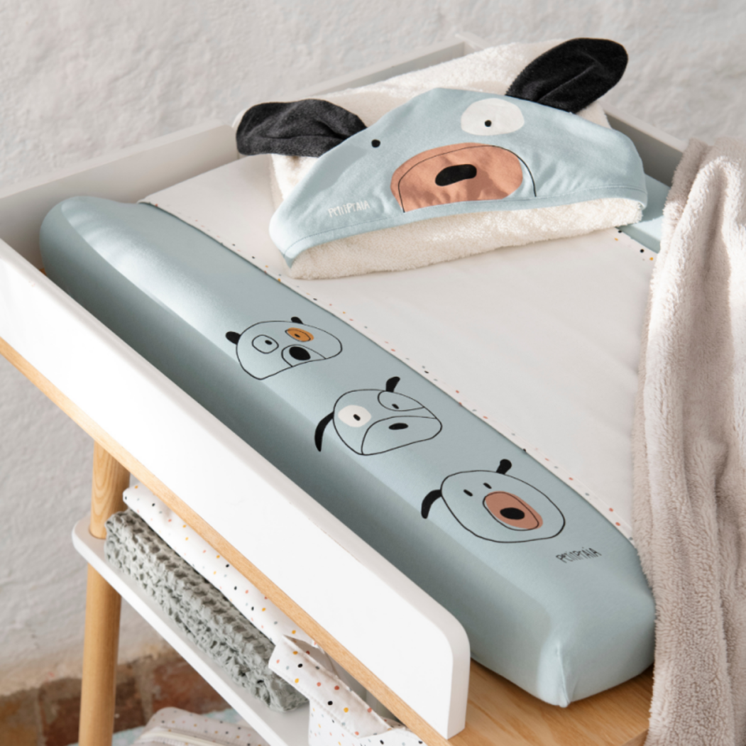 Colchão e Forra Muda-Fraldas Petit Praia Family - Petit Praia - PACKFAMILY001-002