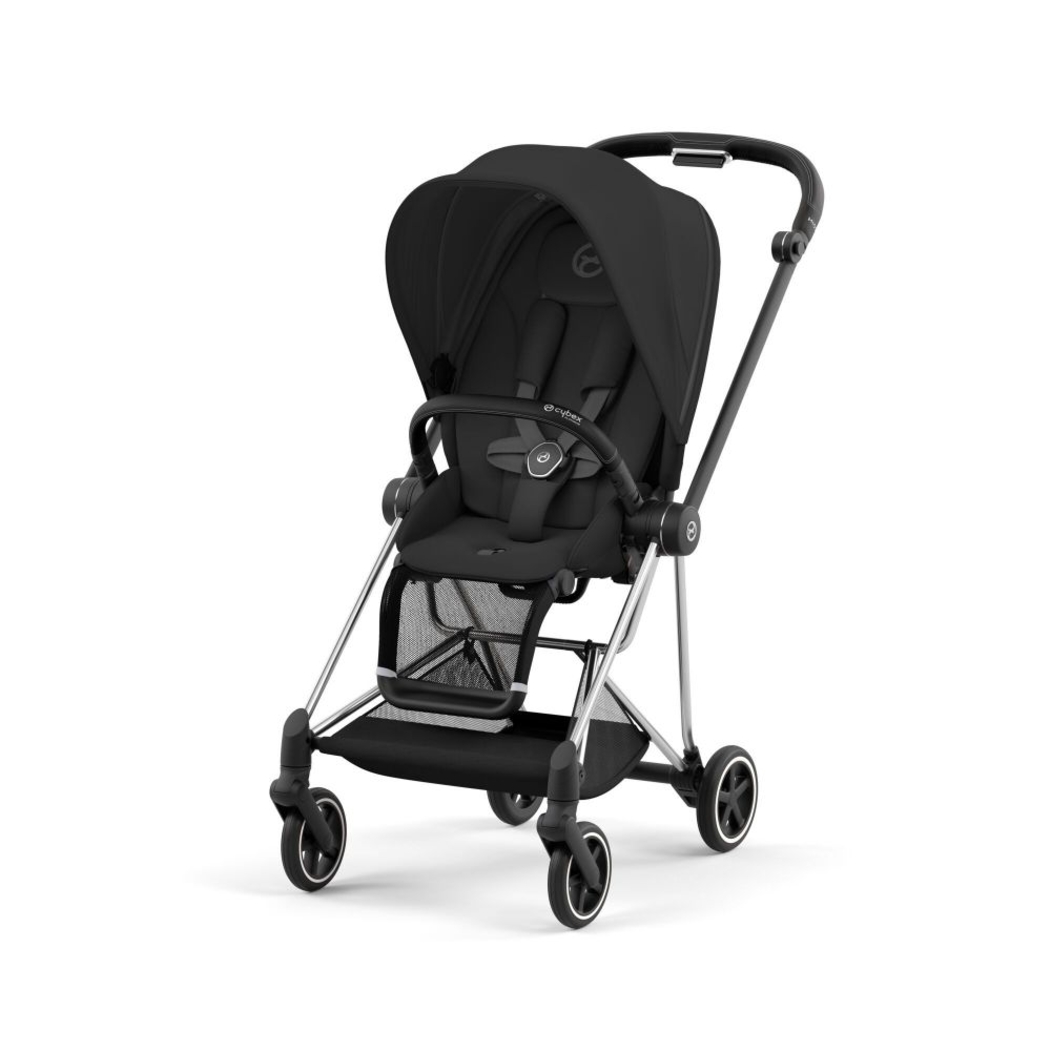 Carrinho de Bebé Mios Chrome Black, Babycoque Cloud T i-Size Plus e Base T i-Size Cybex - Cybex - PACKMIOS004-002