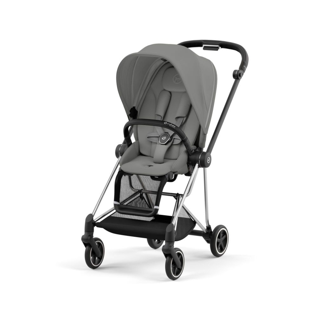 Carrinho de Bebé Mios Chrome Black, Babycoque Cloud T i-Size Plus e Base T i-Size Cybex - Cybex - PACKMIOS004-011