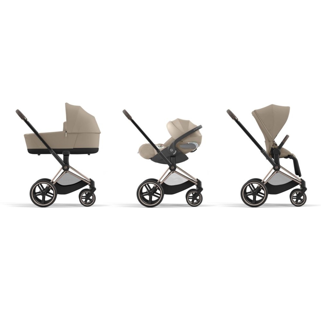 Carrinho de Bebé Priam Rosegold e Babycoque Cloud T i-Size Plus Cybex - Cybex - PACKPRIAM003-015