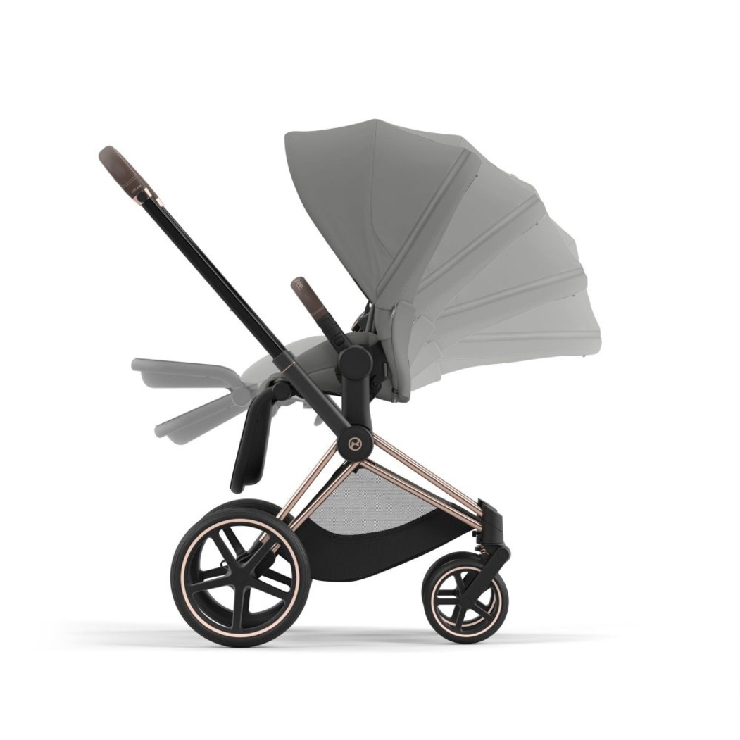 Carrinho de Bebé Priam Rosegold, Babycoque Cloud T i-Size Plus e Base T Isofix i-Size Cybex - Cybex - PACKPRIAM004-012