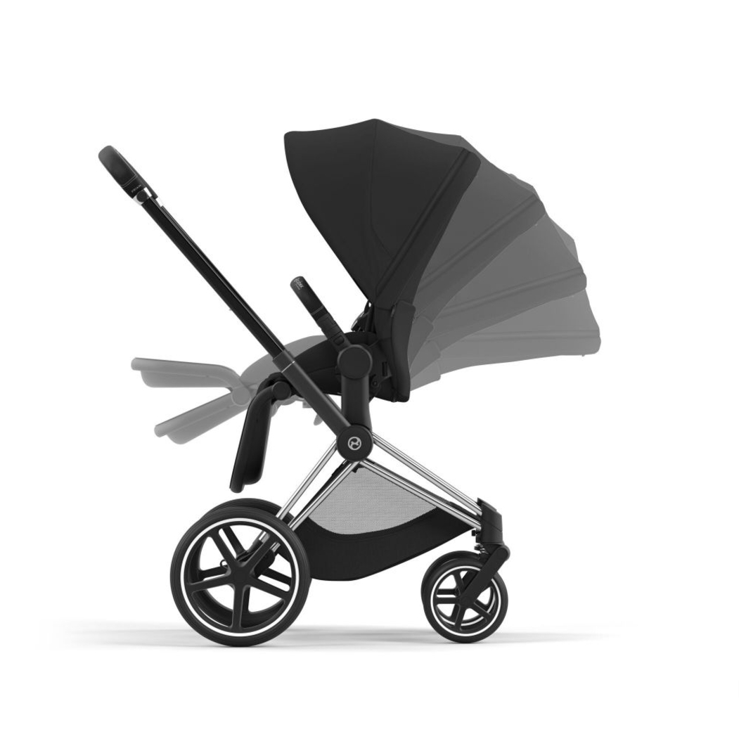 Carrinho de Bebé Priam Chrome Black e Babycoque Cloud T i-Size Cybex - Cybex - PACKPRIAM005-001