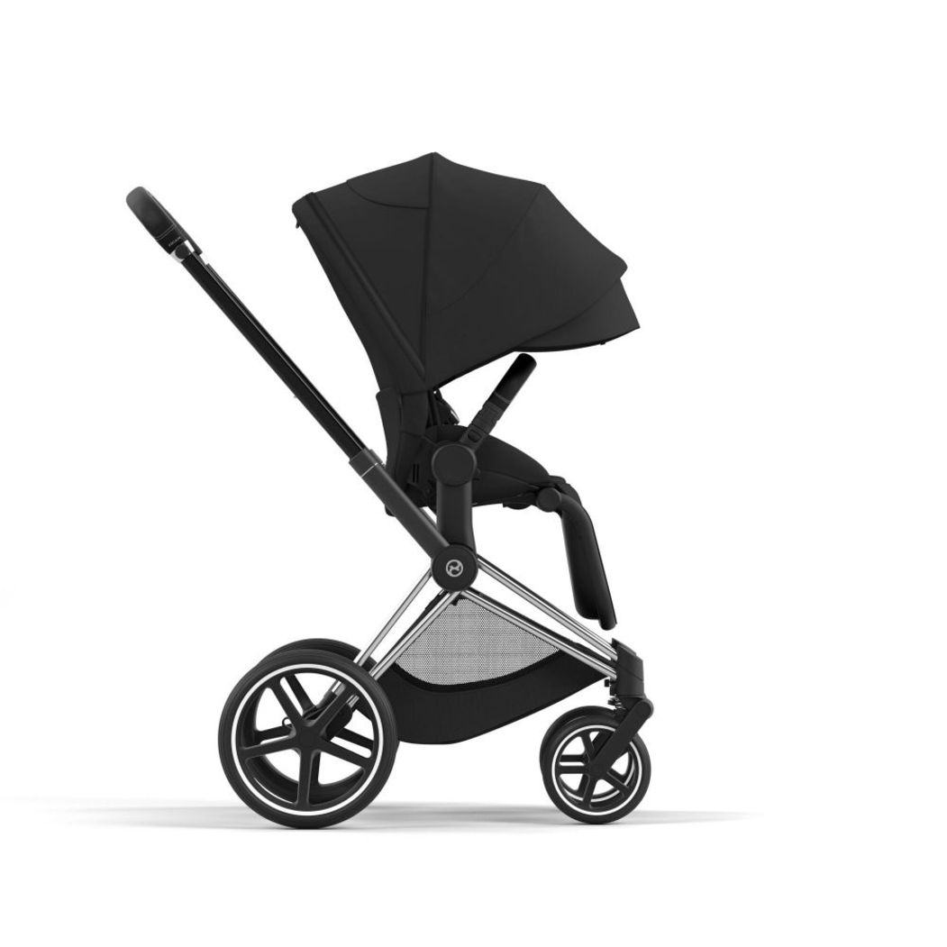 Carrinho de Bebé Priam Chrome Black, Babycoque Cloud T i-Size e Base T Isofix i-Size Cybex - Cybex - PACKPRIAM006-001