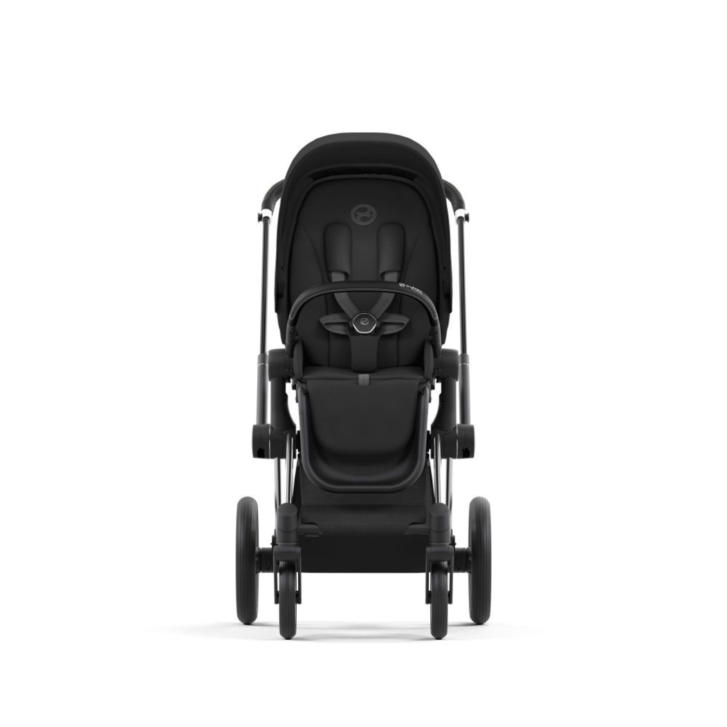 Carrinho de Bebé Chrome Black, Babycoque Cloud T i-Size Plus e Base T Isofix i-Size Cybex - Cybex - PACKPRIAM008-004