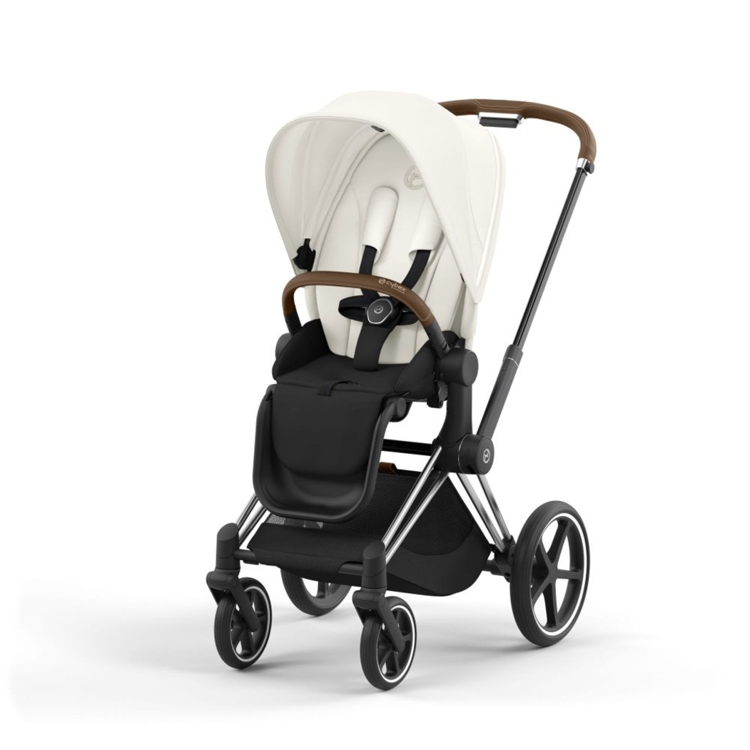 Carrinho de Bebé Priam Chrome Brown e Babycoque Cloud T i-Size Plus Cybex - Cybex - PACKPRIAM011-027