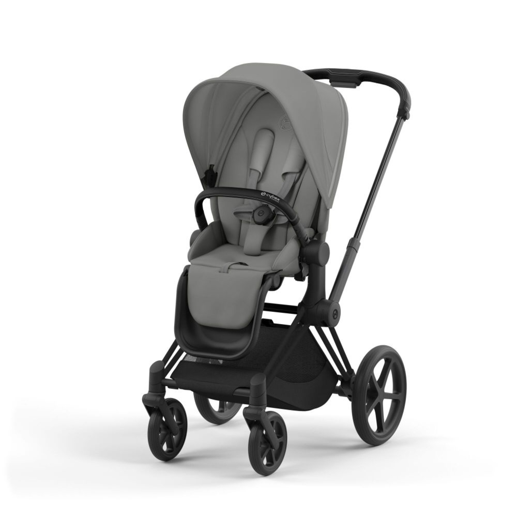Carrinho de Bebé Priam Matt Black e Babycoque Cloud T i-Size Plus Cybex - Cybex - PACKPRIAM015-007