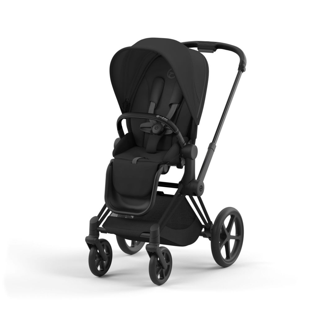 Carrinho de Bebé Priam Matt Black, Babycoque Cloud T i-Size Plus e Base T Isofix i-Size Cybex - Cybex - PACKPRIAM016-005