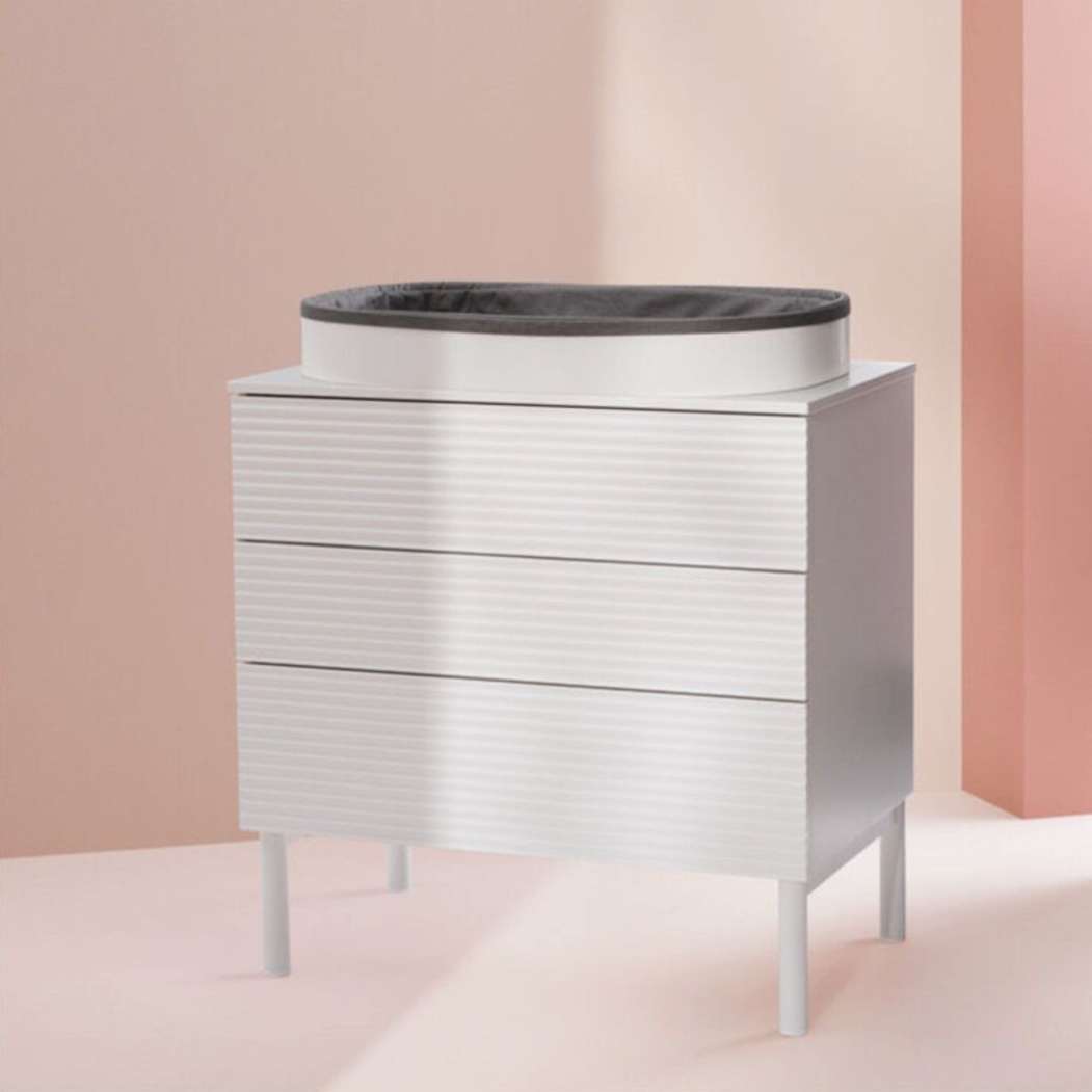 Cómoda com Gavetas Stokke Sleepi White com Pés White - Stokke - PACKSLEEPI001-002