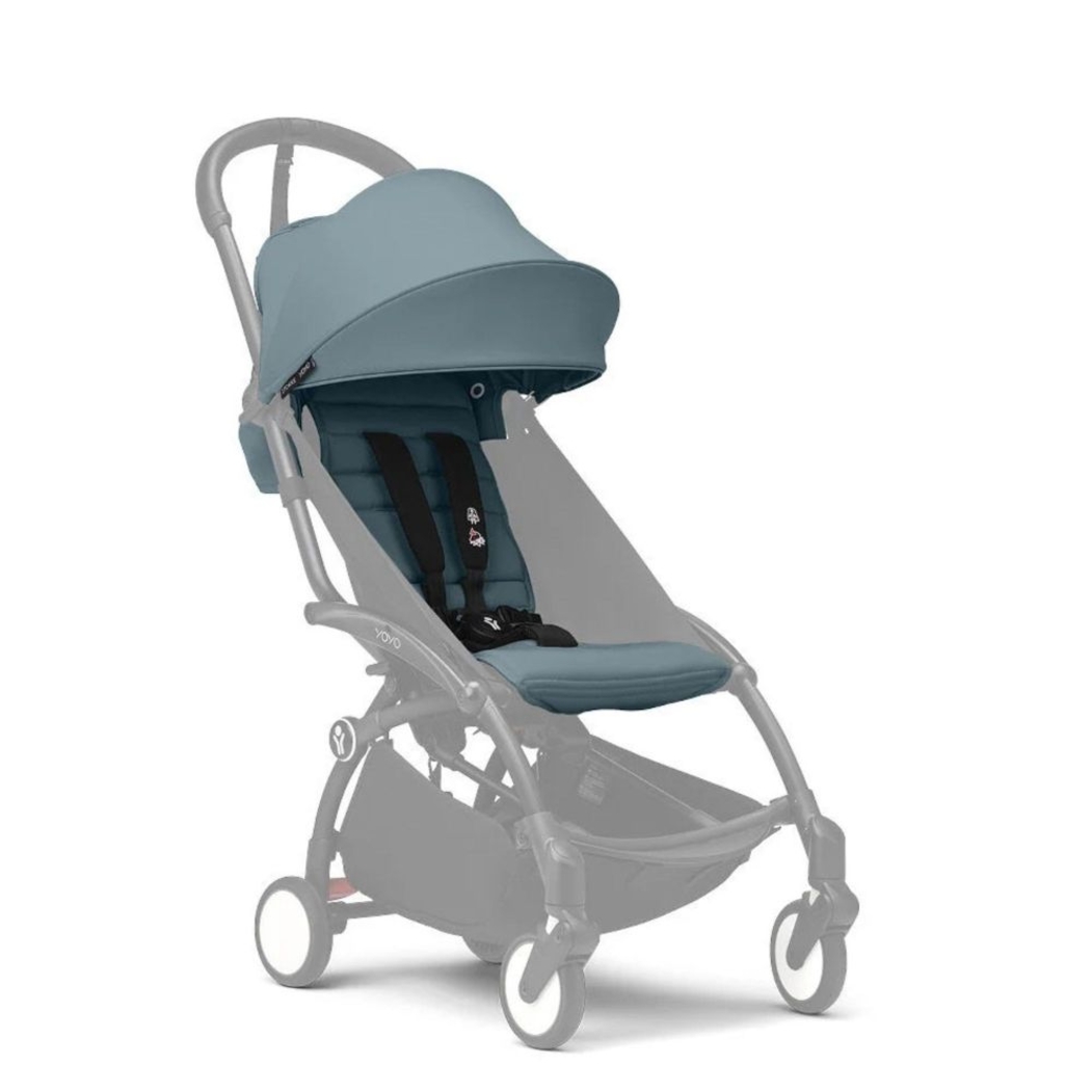 Carrinho de Bebé YOYO 3 White Stokke com Color Pack 6+ - Stokke - PACKYOYO002-004