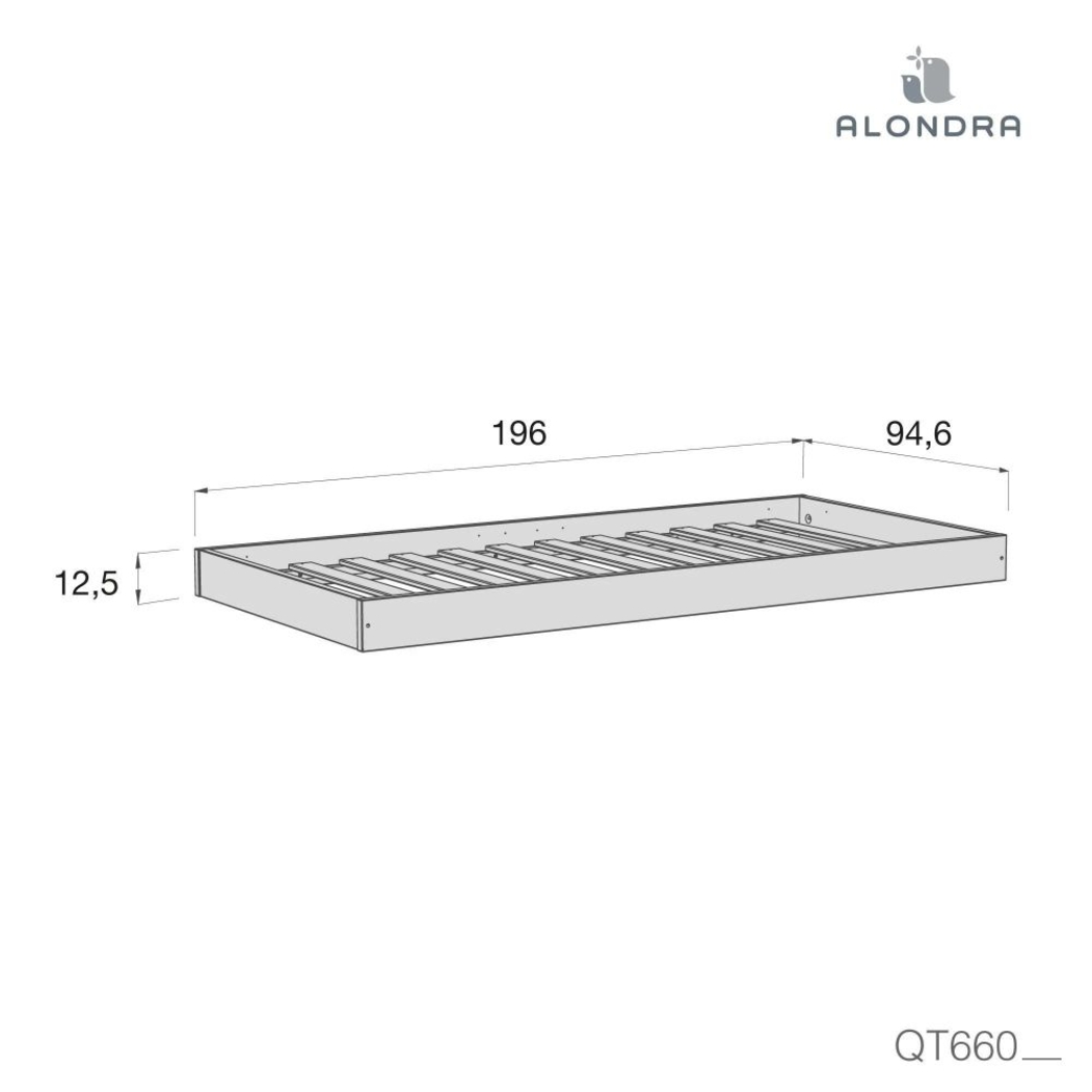 Cama Evolutiva Alondra Montessori Bianca Uno - Alondra - 8431904456549