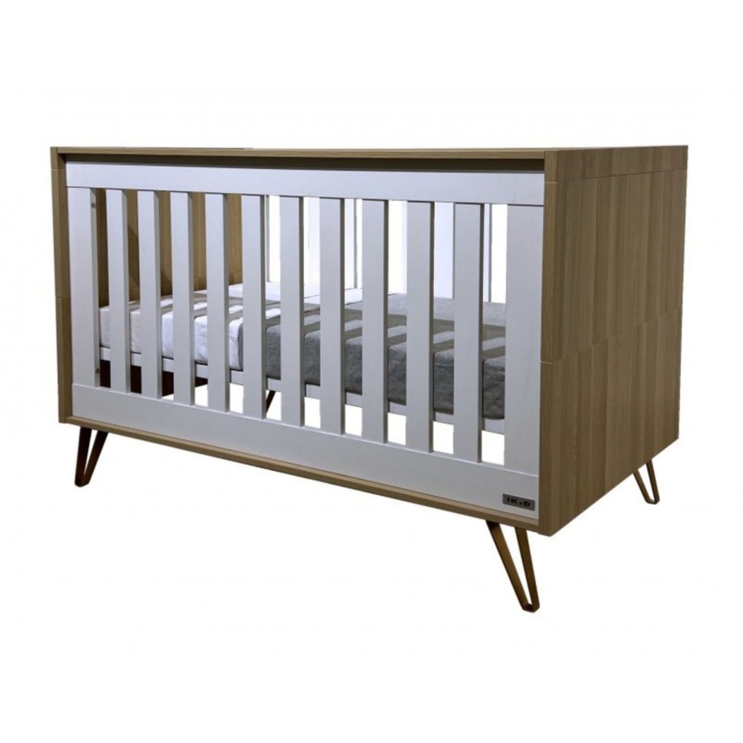 Berço Convertível Ikid Trieste Oak - Ikid - 8435587803447