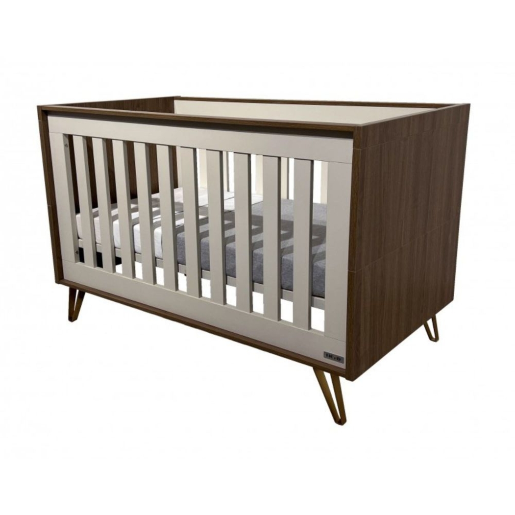 Berço Convertível Ikid Trieste Walnut - Ikid - 8435587803430
